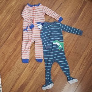 Baby Boy - 2 pack, one piece 100% cotton pajamas